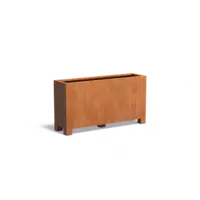 Adezz Cortenstaal plantenbak 150x40x80 cm - Met poten