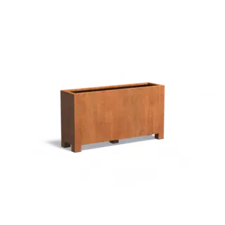Adezz Cortenstaal plantenbak 150x40x80 cm - Met poten