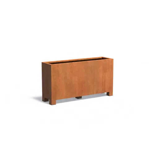 Adezz Cortenstaal plantenbak 150x40x80 cm - Met poten