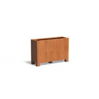Adezz Cortenstaal plantenbak 120x40x80 cm - Met poten