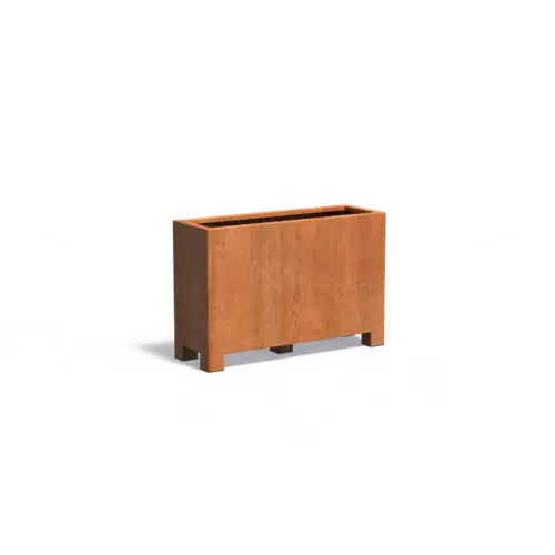 Adezz Cortenstaal plantenbak 120x40x80 cm - Met poten