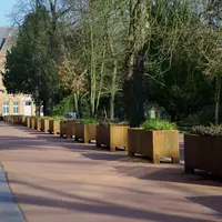 Adezz Cortenstaal plantenbak 100x40x80 cm - Met poten