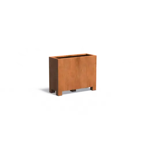 Adezz Cortenstaal plantenbak 100x40x80 cm - Met poten