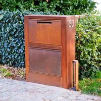 Adezz Cortenstaal brievenbus Paca 87x30x125 cm