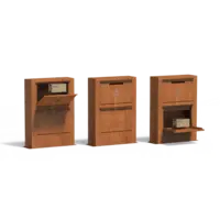 Adezz Cortenstaal brievenbus Paca 87x30x125 cm