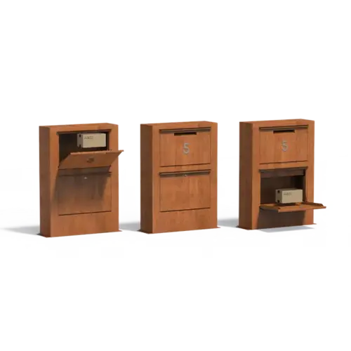 Adezz Cortenstaal brievenbus Paca 87x30x125 cm