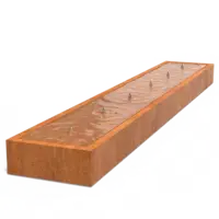 Adezz Watertafel cortenstaal 600x100x40  cm