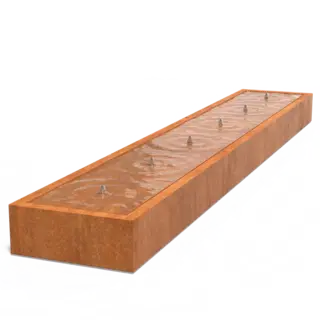 Adezz Watertafel cortenstaal 600x100x40 cm