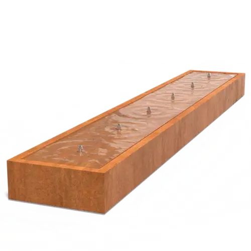 Adezz Watertafel cortenstaal 600x100x40  cm
