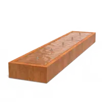 Adezz Watertafel cortenstaal 500x100x40 cm