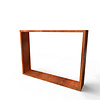Houtopslag cortenstaal 200x38,5x200 cm