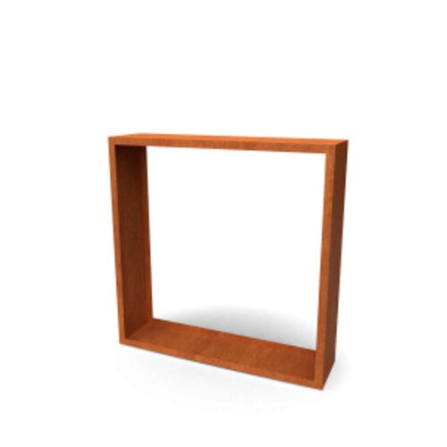 Geroba Houtopslag cortenstaal 150x38,5x150 cm