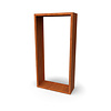 Houtopslag cortenstaal 100x38,5x200 cm