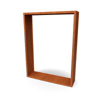 Geroba Houtopslag cortenstaal 150x38,5x200 cm