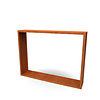 Houtopslag cortenstaal 200x38,5x150 cm