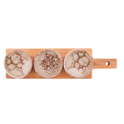 Bowls and Dishes  Espuma-Servierbrett mit Schalen