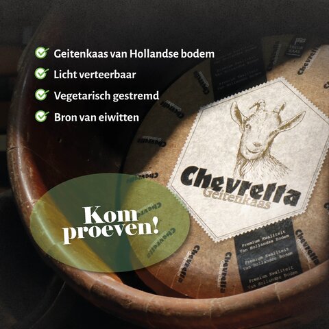 Chevretta Geitenkaas Chevretta Jong Belegen 48+ geitenkaas