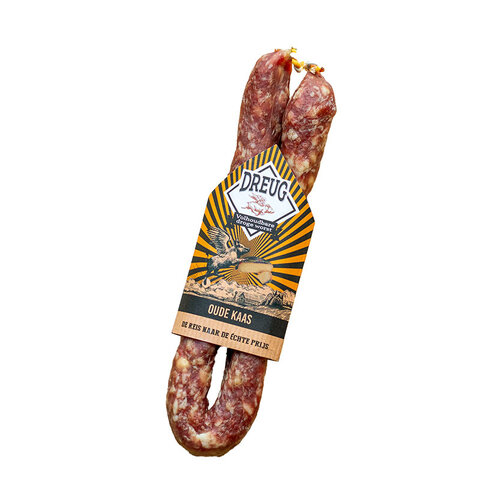Dried saussage with matured cheese