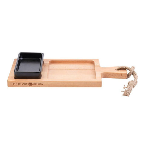 Bowls and Dishes Borrelplank met 2-vaks bakje - Elegant, Stijlvol en Ontzettend Handig