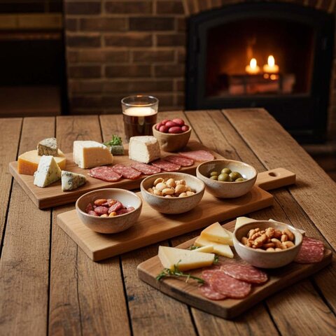 Bowls and Dishes Espuma snack platter with bowls