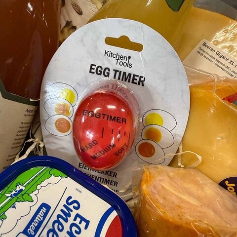 Kaas & Borrelz Luxury Easter Brunch Zinc Tray – Gift Package with Egg Timer, Cheese & More