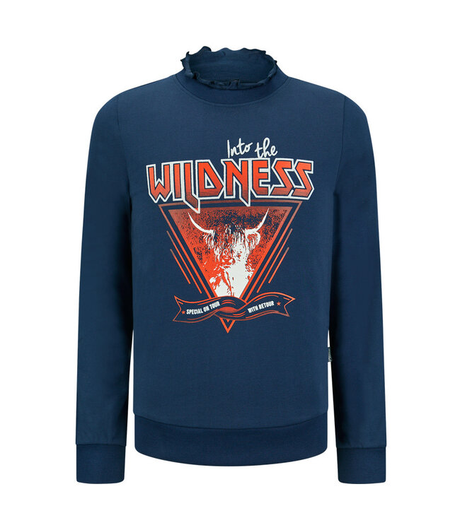 Retour Jeans Meisjes sweater - Eboni - Marine blauw