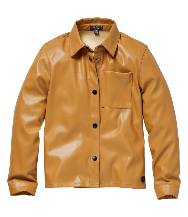 LEVV Meisjes jas - Robina - Bruin caramel