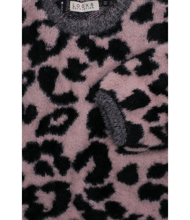 LOOXS 10sixteen Meisjes trui gebreid - Bleek roze