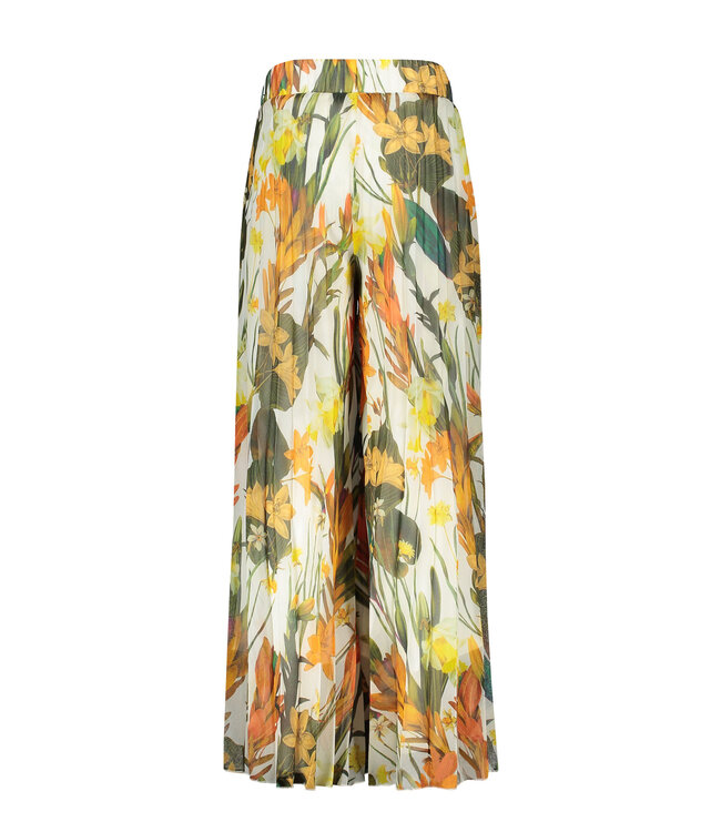 Like Flo Meisjes plisse broek AOP - Leaf