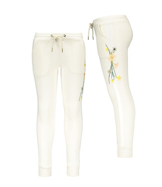 Like Flo Meisjes broek geborduurd - Off white