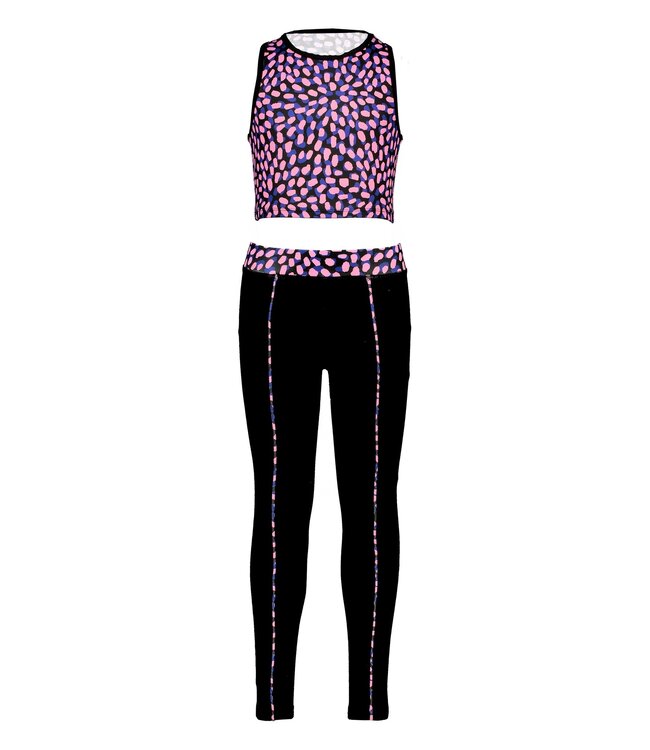 B.Nosy Meisjes legging + top - Splash roze