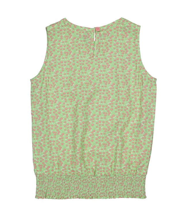 Quapi Meisjes top - Marjo - AOP zomer groen bloemen