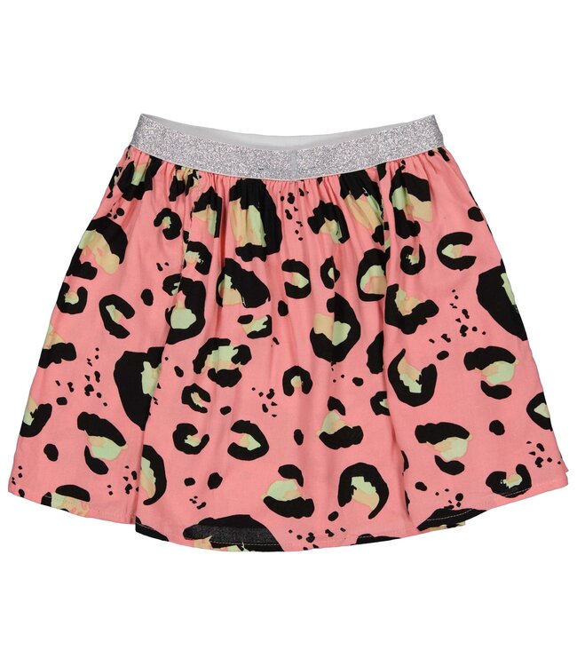 Quapi Meisjes rok - Maud - AOP poppy roze animal