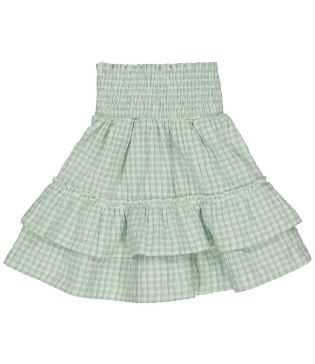 LEVV Meisjes rok - Tica - AOP Mint groen geruit