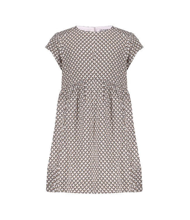 Frankie & Friends Meisjes jurk - Bonobo - Print beach blush/cool bruin/wit
