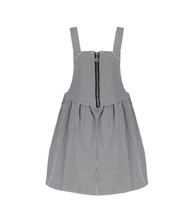 Frankie & Friends Meisjes jurk - Bumblebee B - Zwart/wit geruit