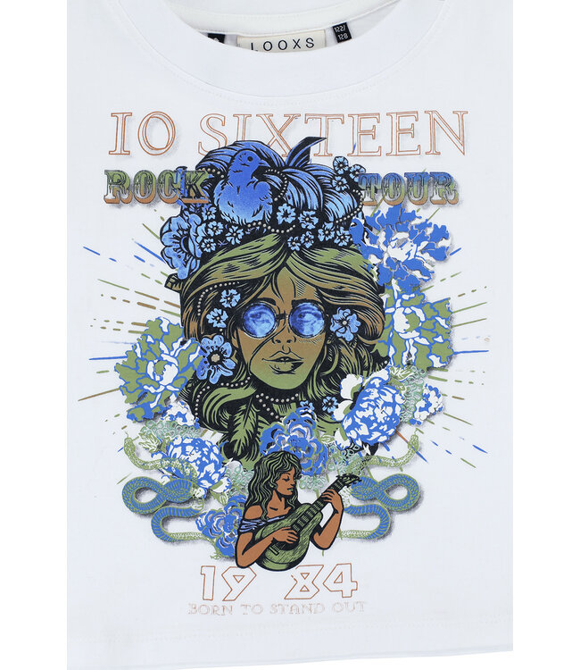 LOOXS 10sixteen Meisjes t-shirt - Wit