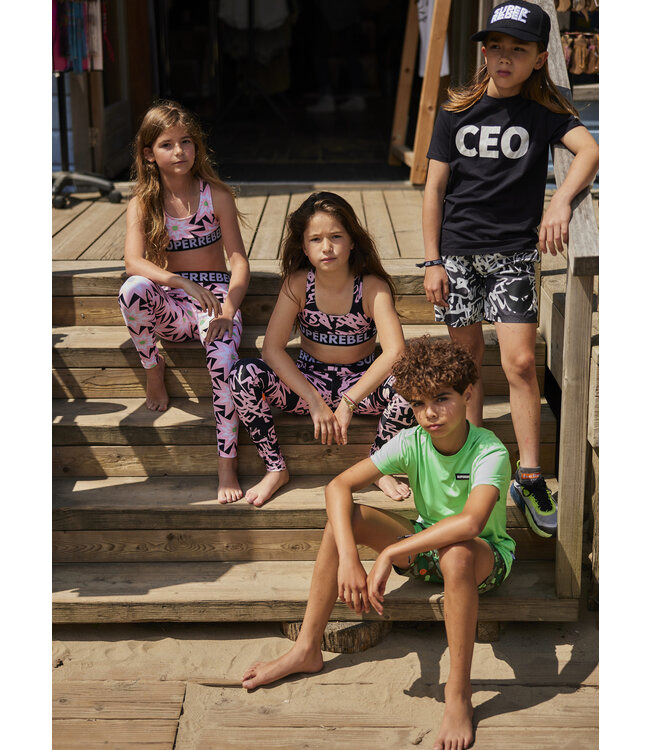 SUPERREBEL Meisjes legging Pearl - Star AOP