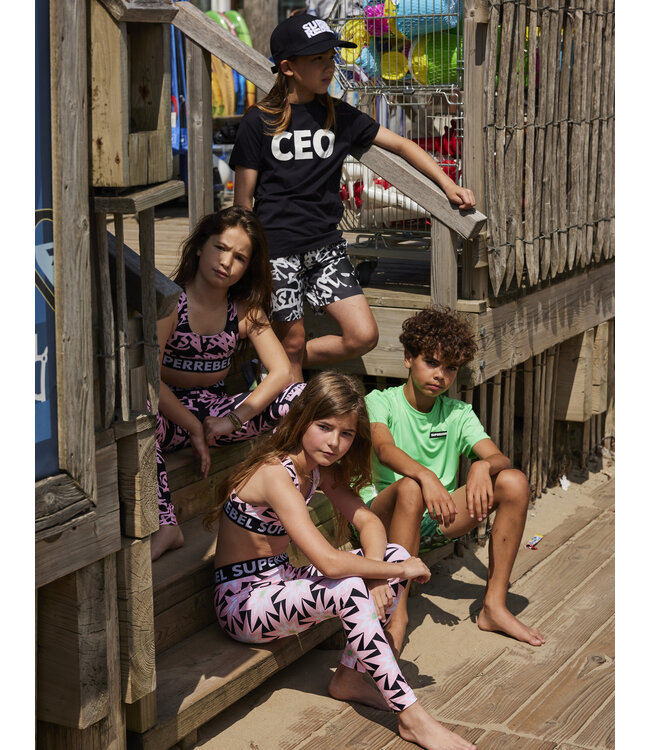 SUPERREBEL Meisjes legging Pearl - Star AOP