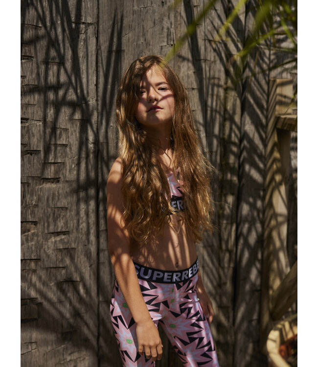 SUPERREBEL Meisjes legging Pearl - Star AOP