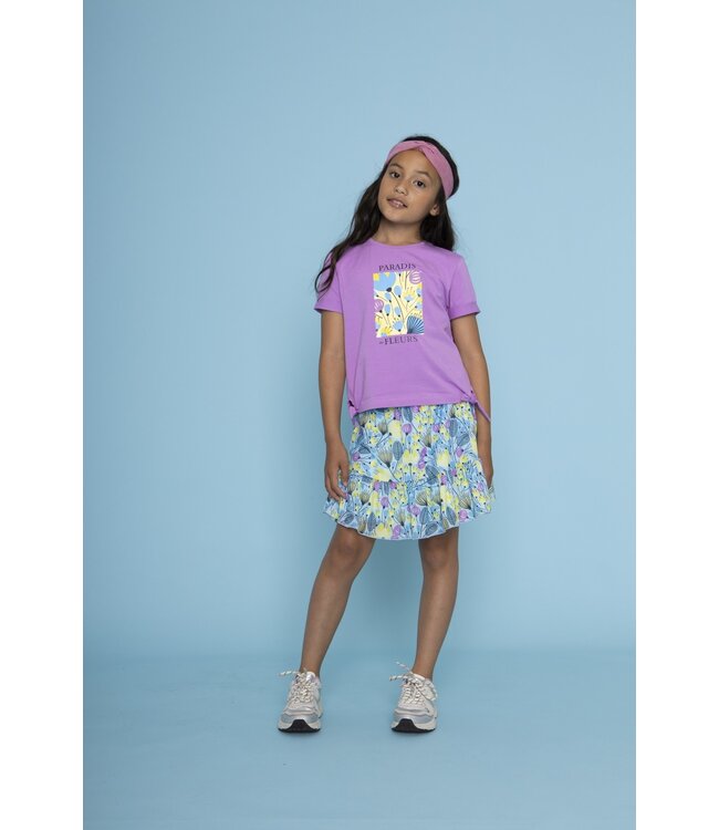 Le Chic Meisjes rok - Blauw Jay