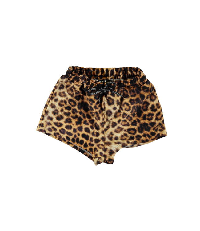 SUPERREBEL Meisjes short sportief Holy - Leopard AOP