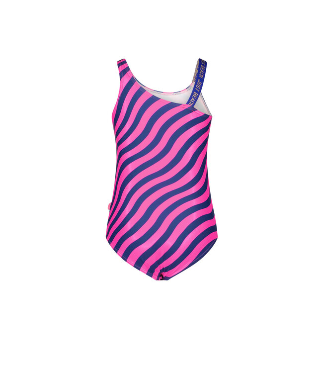 Just Beach Meisjes badpak - Wave roze kobalt