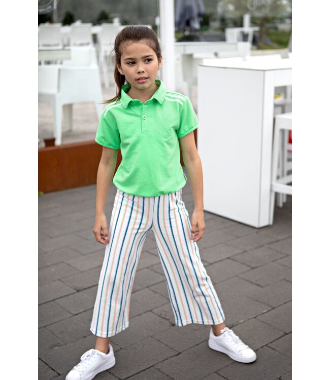 B.Nosy Meisjes cropped sweat top - Neon groen