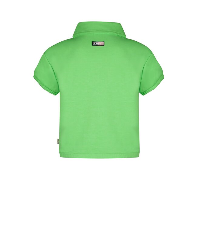 B.Nosy Meisjes cropped sweat top - Neon groen
