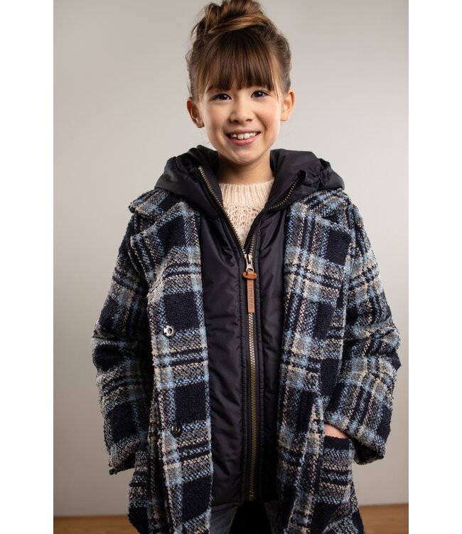 Like Flo Meisjes winterjas parka - Geruit