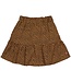 Quapi Meisjes rok - Riona - AOP bruin fudge stippen