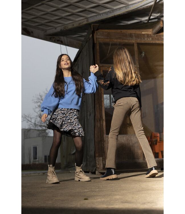 Indian Blue Jeans Meisjes rok tiger - Ultra marine blauw