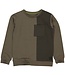 LEVV Jongens sweater - Andrew - Groen grijs