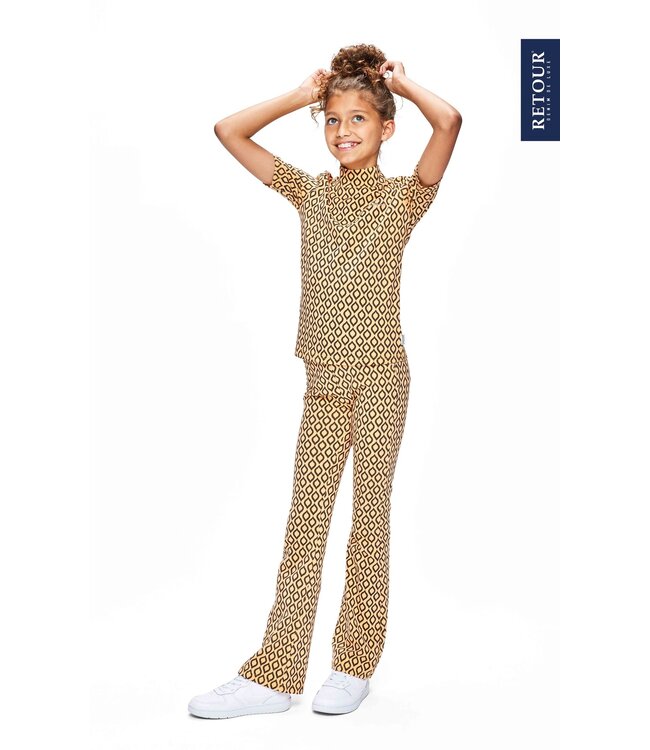 Retour Jeans Meisjes t-shirt - Natalia - Licht perzik